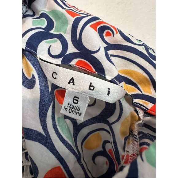 Cabi Women’s Multi-Color Sleeveless Keepsake Back Zip Tank Top Size 6 - Picture 3 of 5